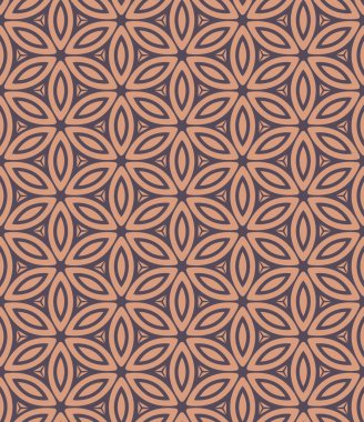 Antika Çin geleneksel desenli dikişsiz arka plan Ucrve çapraz çiçek geometrisi kaleydoskop