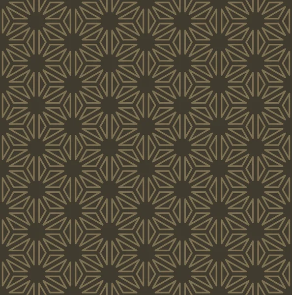 Ретро Винтажный Китайский Традиционный Узор Бесшовный Фон Tirangle Геометрии Звезды — стоковый вектор