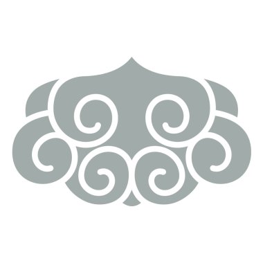 Doğulu yalıtılmış nesne spiral eğri çapraz bulut zinciri