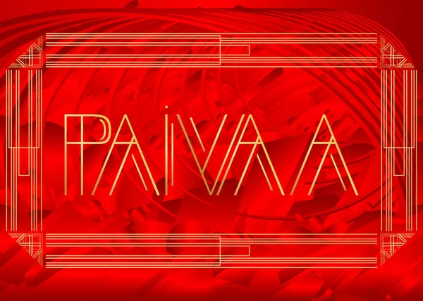 Art Deco Paivaa Финский Язык Hello Finland Text Декоративная Открытка — стоковый вектор