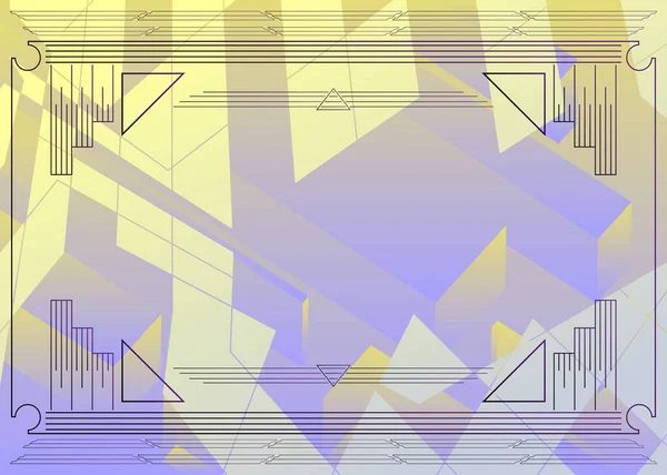 Diseño Fondo Futurista Estilo Retro Colorido Gradiente Abstracto Forma Composición — Vector de stock