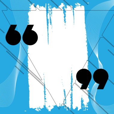 Metin kutusu kabarcığı. Fırça darbesiyle boş şablon. Konuşma balonu, alıntı balonu. Renk arkaplanı üzerine ders kutusu. Vektör illüstrasyonu.