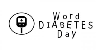 Dünya Diyabet Günü, Tıbbi Animasyon. Tıbbi konsept. Kasım ayı farkındalık kampanyaları için modern tarz logosu.