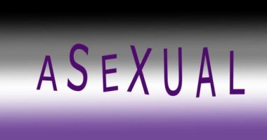 LGBTQ +, Rainbow arkaplan ve metin-LGBT Rainbow LGBT metin, aseksüel