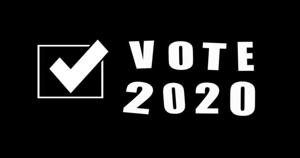 Stemming 2020 Verenigde Staten Van Amerika Presidentsverkiezingen Democratie Vakantie Concept — Stockvideo