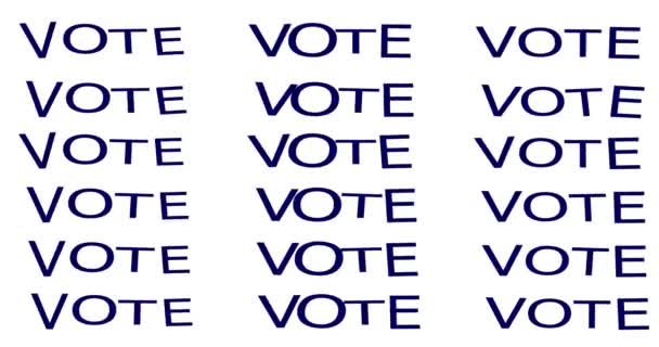 Vote Estados Unidos América Democracia Elecciones Presidenciales Concepto Vacaciones Composición — Vídeos de Stock