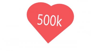 Beyaz arka planda, popülerlik kavramında artış gösteren sosyal medya simgeleri. Animasyon. Beyaz ekrandaki bir sayaç simgesinin canlandırması.