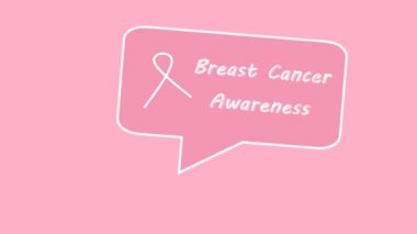 Göğüs kanseri logosu. Siyah arka planda pembe kurdele kanser farkındalığı, kanser farkındalığı. Ekim ayındaki farkındalık kampanyaları için modern tarz logo. Dünya Göğüs Kanseri Farkındalığı Günü