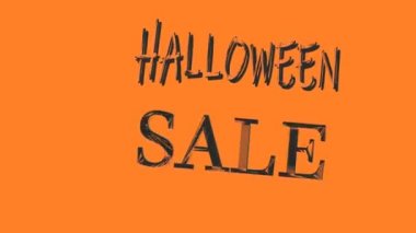 Cadılar Bayramı indirimi, bayram alışverişi için el yazısı çizilmiş pankart şablonu. Sadece sınırlı bir süre..