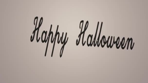 Venta Halloween Plantilla Banner Oferta Especial Con Letras Dibujadas Mano — Vídeo de stock