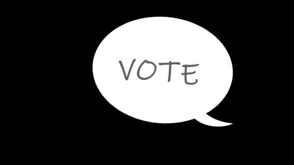 Szavazz Amerikai Egyesült Államok Elnöki Választási Demokrácia Ünnepe — Stock videók