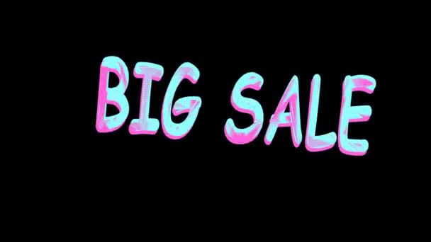 Sprzedaż Tło Animacja Oferta Zniżkowa Baner Sezon Sprzedaży Mega Sprzedaż — Wideo stockowe