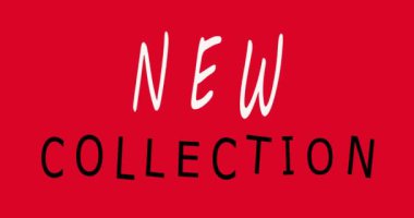 Yeni bir kolleksiyon. Animasyon. Sosyal medya tasarımı