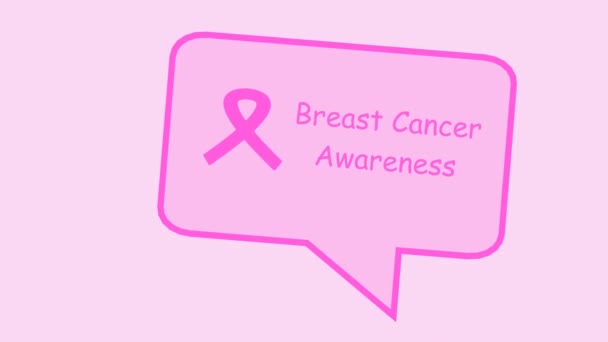 Dünya Göğüs Kanseri Farkındalığı Günü — Stok video