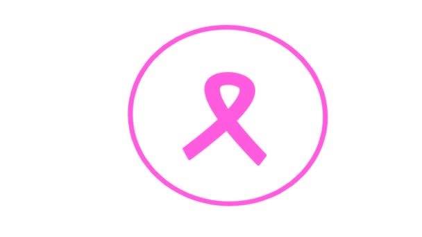 Welttag Des Brustkrebsbewusstseins — Stockvideo