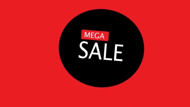 Animación Fondo Venta Banner Oferta Descuento Temporada Venta Mega Venta — Vídeos de Stock