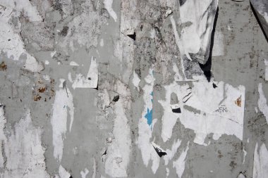 Varşova reklamları ile eski bir duvar dokusu