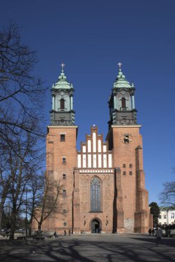 Aziz Peter ve Paul Archicathedral Basilica Ostrow Tumski Adası Poznan, Polonya.