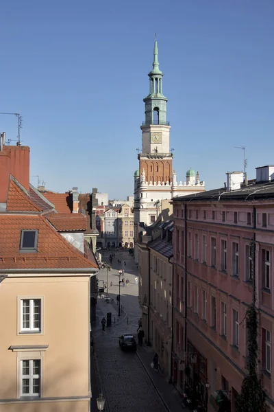 Widok z ratusza na starym mieście — Zdjęcie stockowe