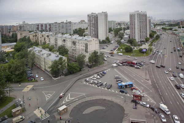 Moskau Russland Mai 2018 Blick Vom Wolkenkratzer Auf Die Fläche — Stockfoto