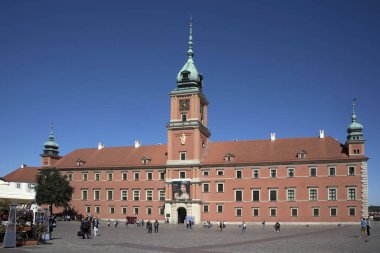 Castle square Varşova eski şehirde, Polonya