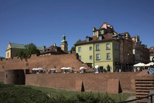 Placu zamkowym w Warszawie starego miasta, Polska — Zdjęcie stockowe