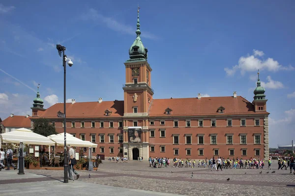 Castle square, Varsó óvárosában, Lengyelország — Stock Fotó