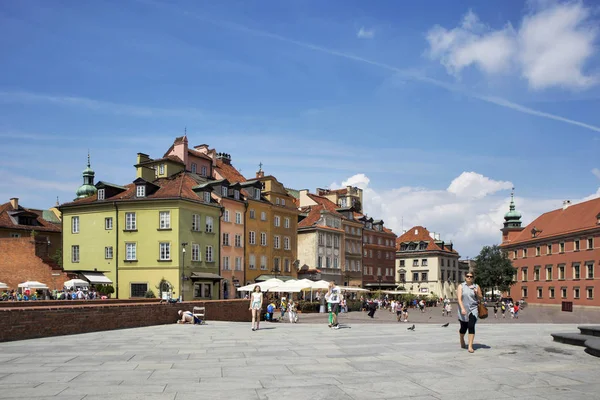 Castle square in Warsaw old town, Poland — Stock Photo, Image