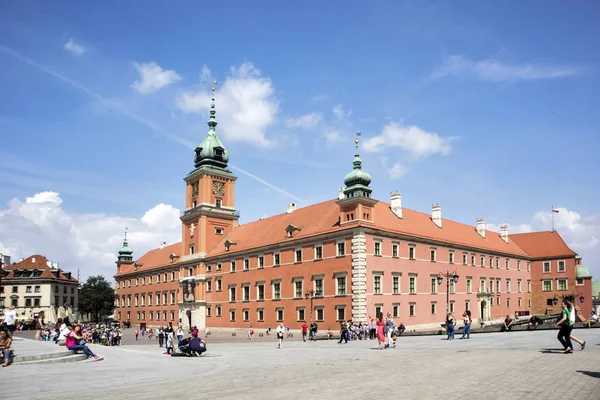 Placu zamkowym w Warszawie starego miasta, Polska — Zdjęcie stockowe
