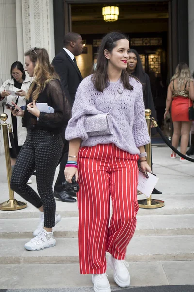 London Storbritannien September 2018 Människor Gatan London Fashion Week — Stockfoto