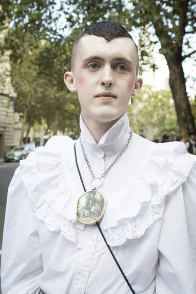 London Verenigd Koninkrijk September 2018 Mensen Straat Tijdens London Fashion — Stockfoto