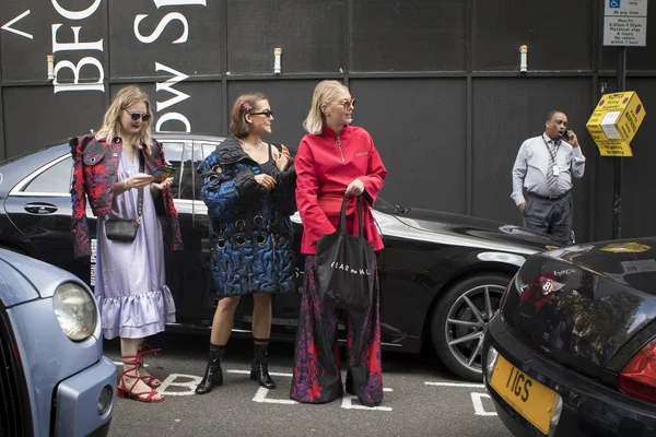 Londres Reino Unido Septiembre 2018 Gente Calle Durante Semana Moda — Foto de Stock