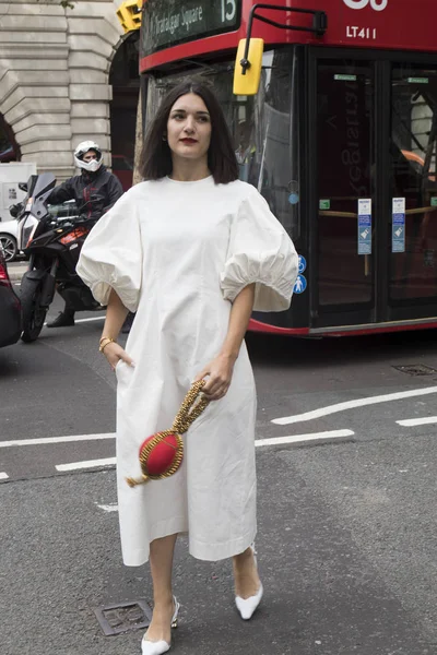 Londres Reino Unido Septiembre 2018 Gente Calle Durante Semana Moda —  Fotos de Stock