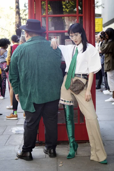 London September 2018 People Street London Fashion Week Famous Chinese — Stock Photo, Image