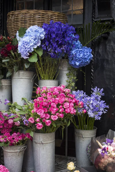 Londra Piyasada Satılan Çiçek Renkli Çeşitli — Stok fotoğraf