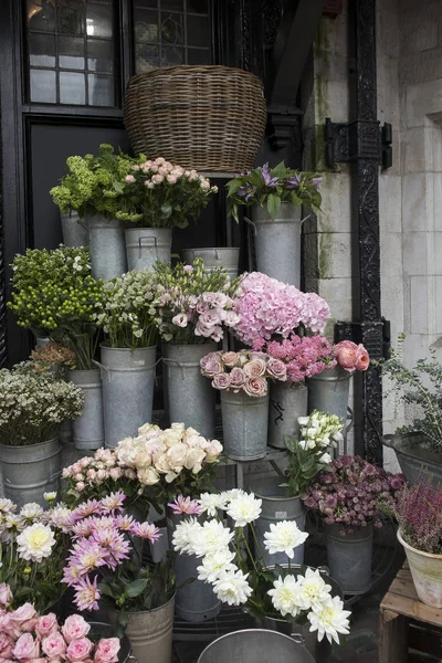 Variopinta Varietà Fiori Venduti Nel Mercato Londinese — Foto Stock