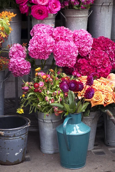 Colorida Variedad Flores Que Venden Mercado Londres — Foto de Stock