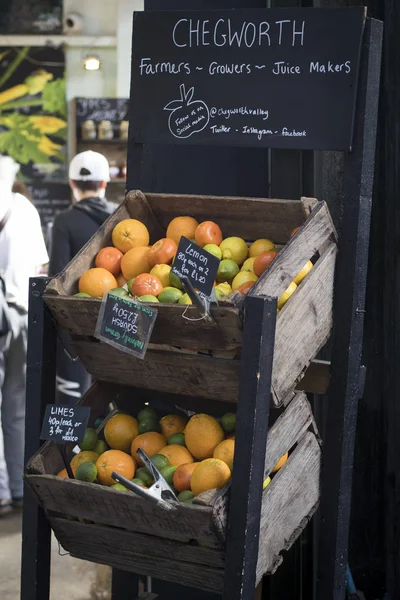 Orange Lemon Box Borough Market — Stock Photo, Image