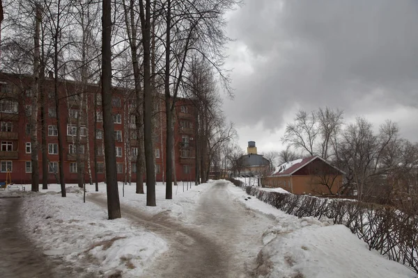Moskwa Russia Februari 2019 Pemandangan Kota Musim Dingin Pembangkit Listrik — Stok Foto