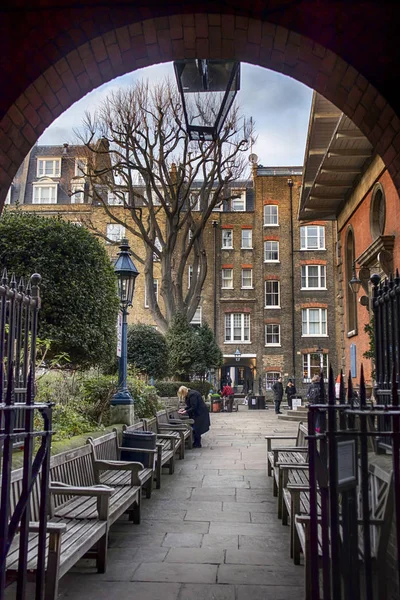 Londres Inglaterra Diciembre 2018 Patio Iglesia San Pablo Cariñosamente Conocida — Foto de Stock