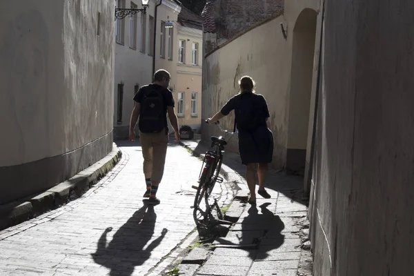 Vilnius Old Town, Narrow streets of the old city — Stock Photo, Image