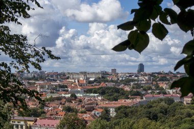 Vilnius. Şehrin havadan görünümü.