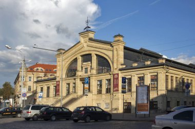 Hales Turgus, Kapalı Pazar Salonu, Old Town Central Vilnius, Litvanya, Doğu Avrupa