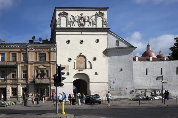 Ancient Gate of Dawn i den gamla staden, — Stockfoto