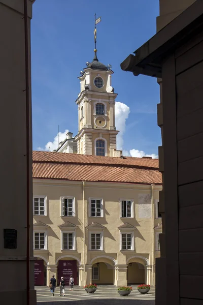 A Vilniusi Egyetem ensemble, Vilnius, Litvánia-belső udvar — Stock Fotó