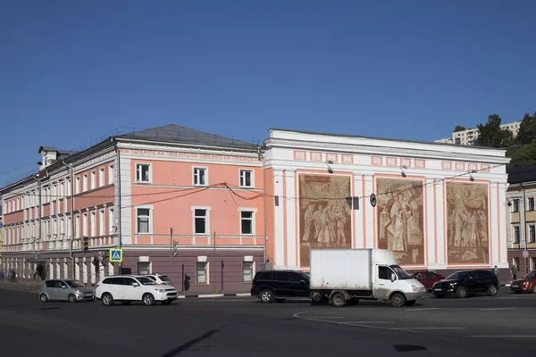 Merchant Michurin hus på Rozhdestvenskaya Street, 49 liter en — Stockfoto