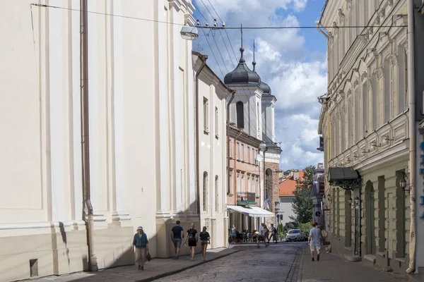 Dominikonu street. Dominican Church of the Holy Spirit — Stock Photo, Image