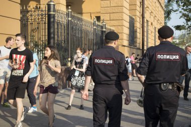 Protesto araştırmacı gazeteci Ivan Golunov gözaltına Moskova 'da düzenlenen