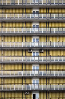 Moskova'nın merkezinde ki New Arbat Caddesi'nin yerleşim alanı ve binaları, Rusya