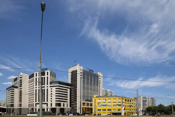 Residential area and buildings of area near metro Proletarskaya, — Stock Photo, Image